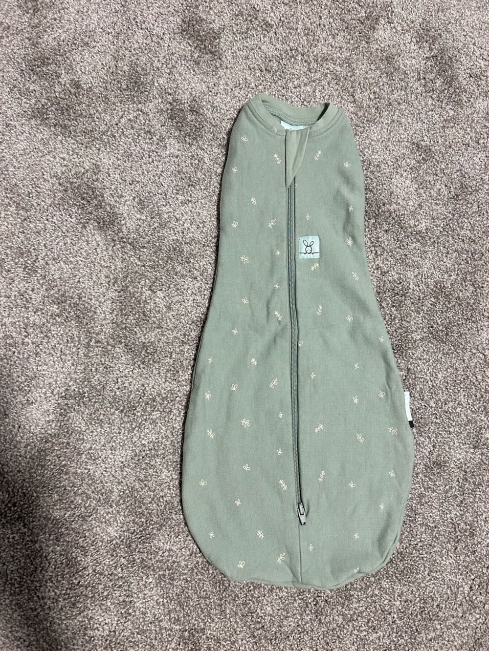 Ergopouvh Sage Green Zip Sleep Sack